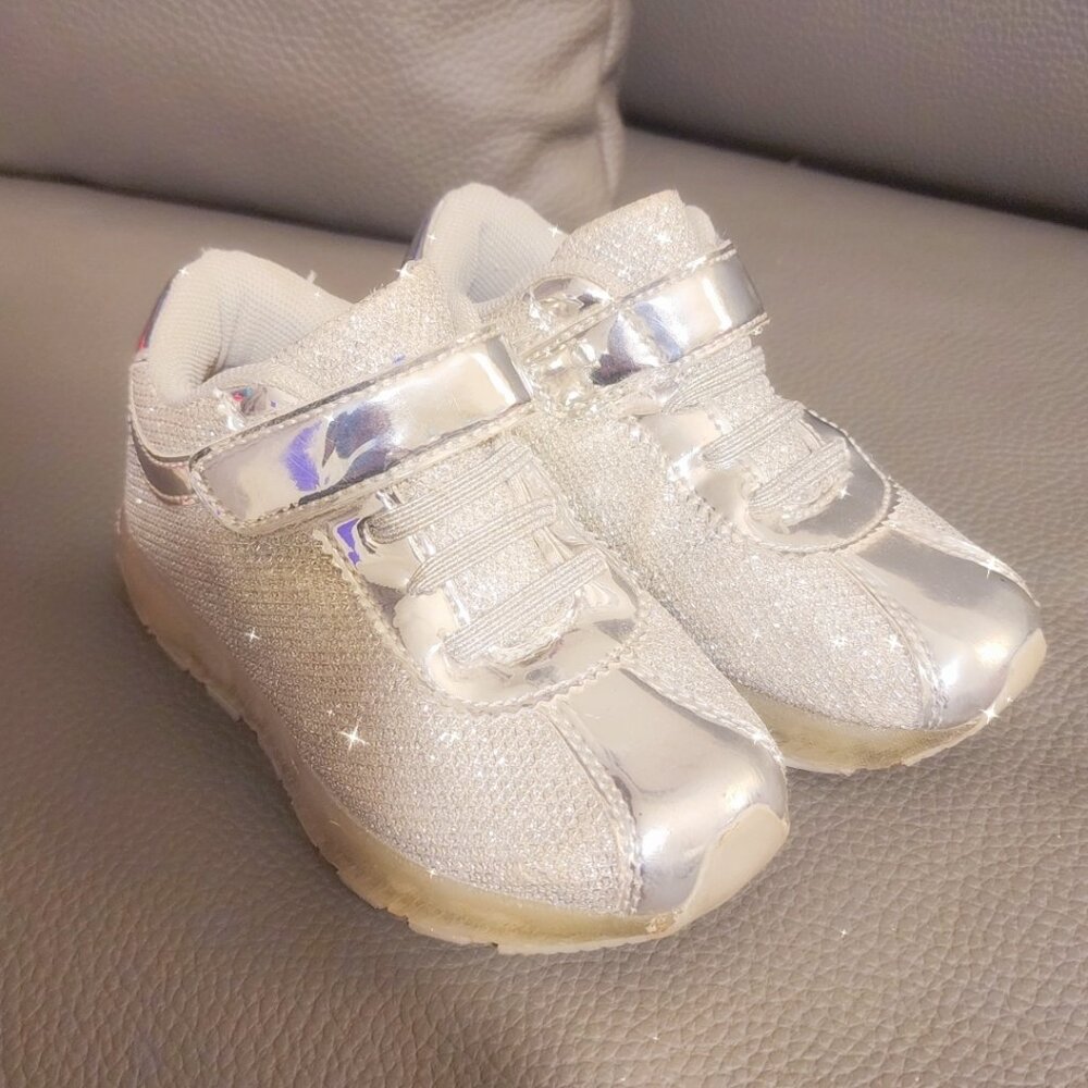 Link Kids Glitter/Shimmer Sneakers - super shimmer silver